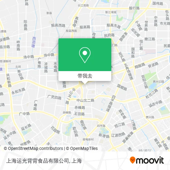 上海运光背背食品有限公司地图