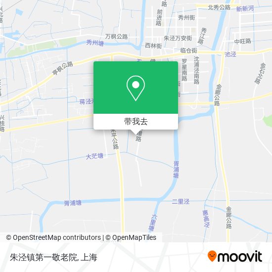 朱泾镇第一敬老院地图