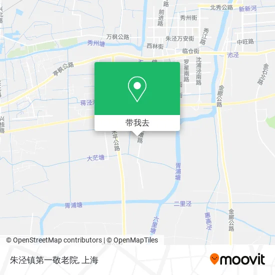 朱泾镇第一敬老院地图