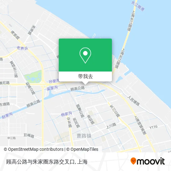顾高公路与朱家圈东路交叉口地图