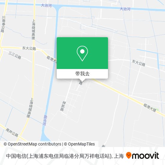 中国电信(上海浦东电信局临港分局万祥电话站)地图