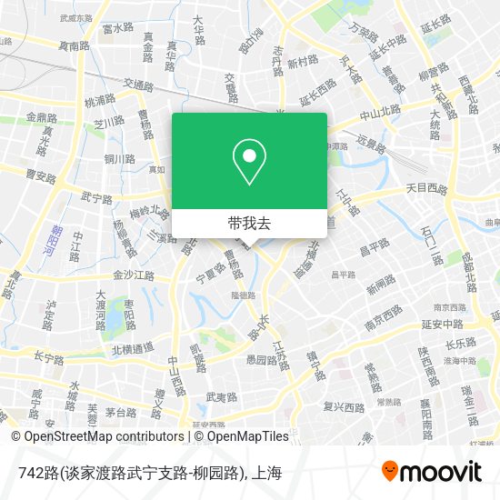 742路(谈家渡路武宁支路-柳园路)地图