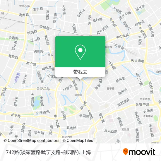 742路(谈家渡路武宁支路-柳园路)地图