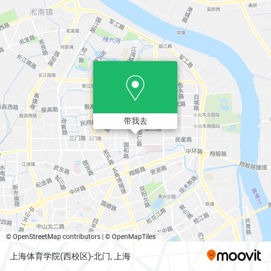 上海体育学院(西校区)-北门地图