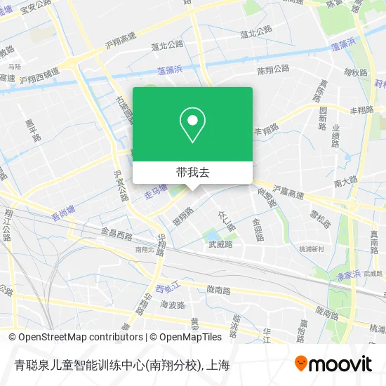 青聪泉儿童智能训练中心(南翔分校)地图