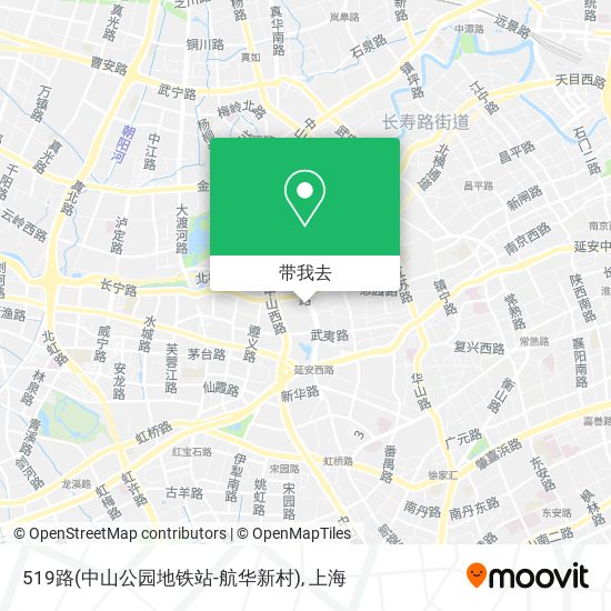 519路(中山公园地铁站-航华新村)地图