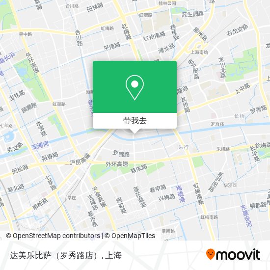 达美乐比萨（罗秀路店）地图