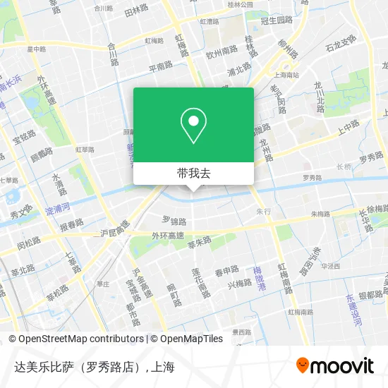 达美乐比萨（罗秀路店）地图