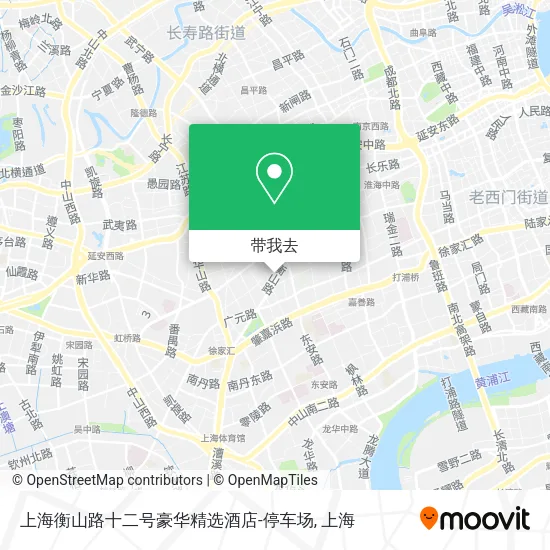 上海衡山路十二号豪华精选酒店-停车场地图