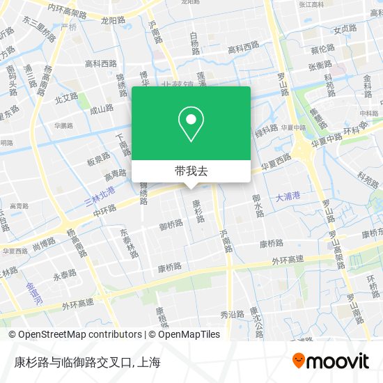 康杉路与临御路交叉口地图