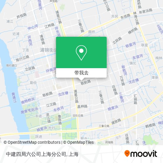 中建四局六公司上海分公司地图