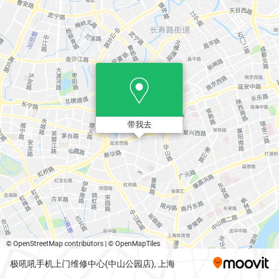 极吼吼手机上门维修中心(中山公园店)地图