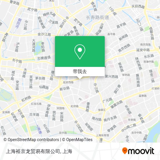 上海裕京龙贸易有限公司地图