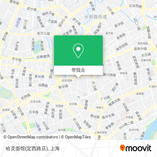 哈灵面馆(定西路店)地图