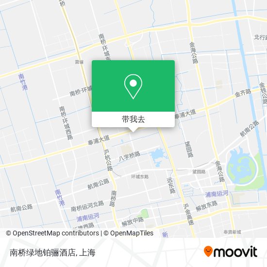 南桥绿地铂骊酒店地图