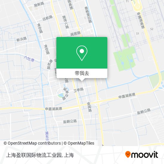 上海盈联国际物流工业园地图