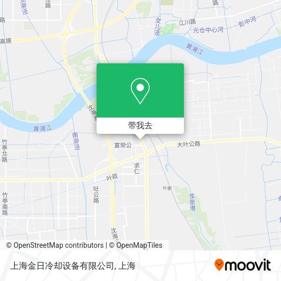 上海金日冷却设备有限公司地图