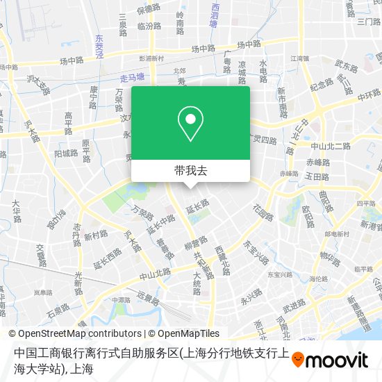 中国工商银行离行式自助服务区(上海分行地铁支行上海大学站)地图