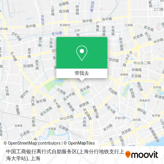 中国工商银行离行式自助服务区(上海分行地铁支行上海大学站)地图