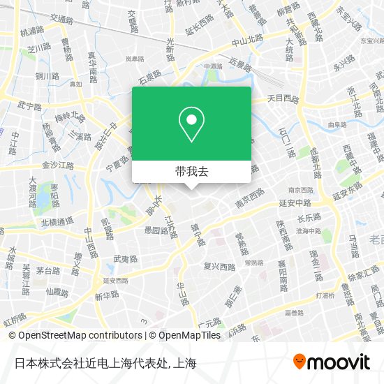 日本株式会社近电上海代表处地图