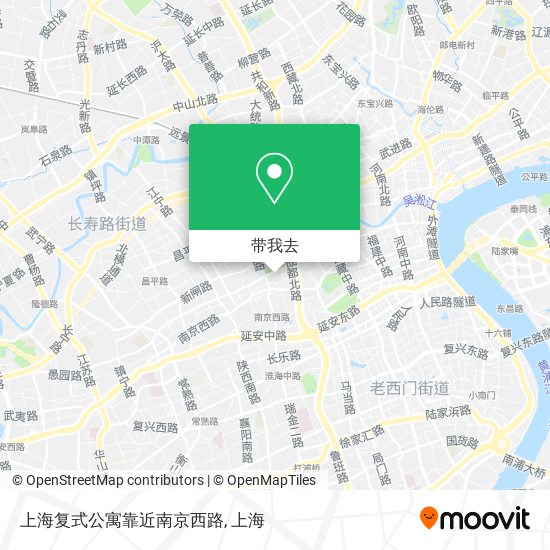 上海复式公寓靠近南京西路地图