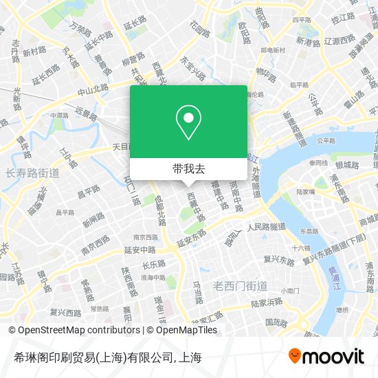 希琳阁印刷贸易(上海)有限公司地图