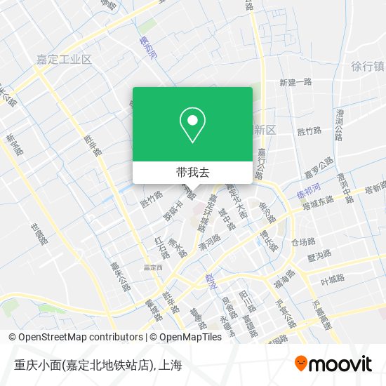 重庆小面(嘉定北地铁站店)地图
