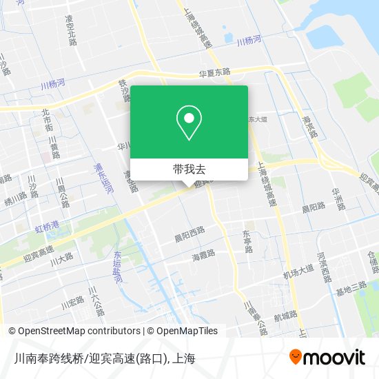 川南奉跨线桥/迎宾高速(路口)地图