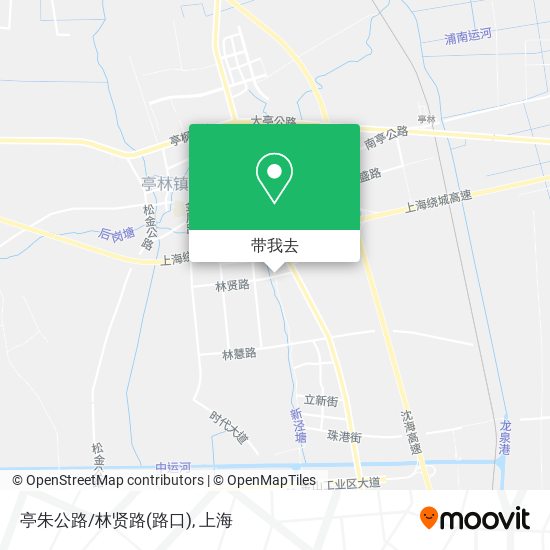 亭朱公路/林贤路(路口)地图