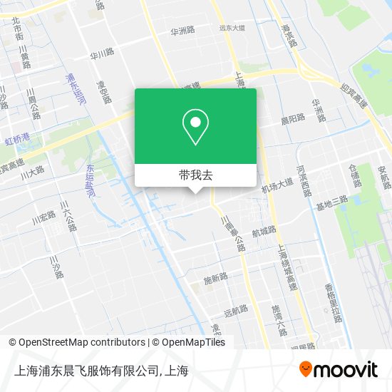 上海浦东晨飞服饰有限公司地图