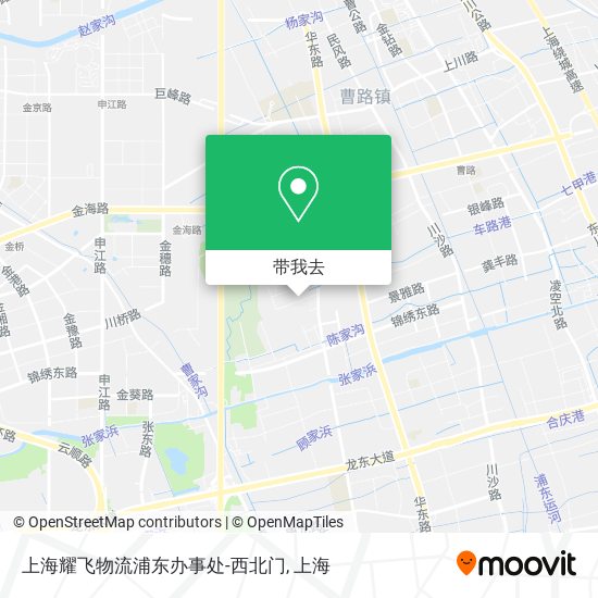 上海耀飞物流浦东办事处-西北门地图