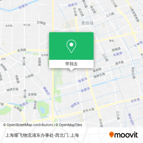 上海耀飞物流浦东办事处-西北门地图