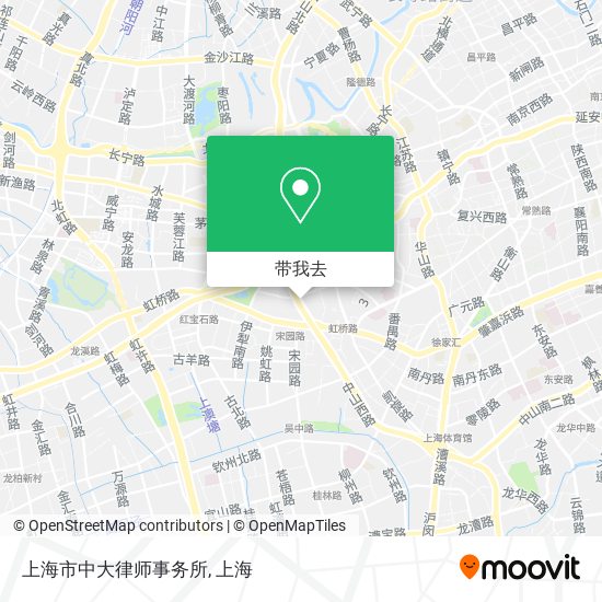 上海市中大律师事务所地图