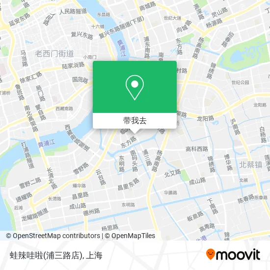 蛙辣哇啦(浦三路店)地图