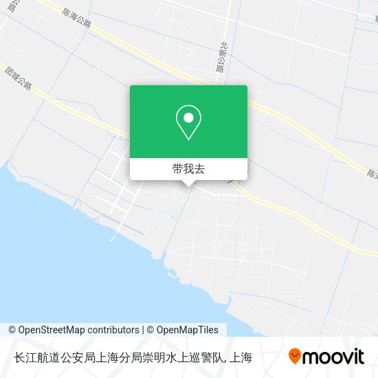 长江航道公安局上海分局崇明水上巡警队地图
