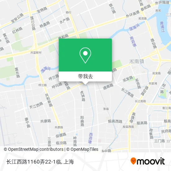 长江西路1160弄22-1临地图