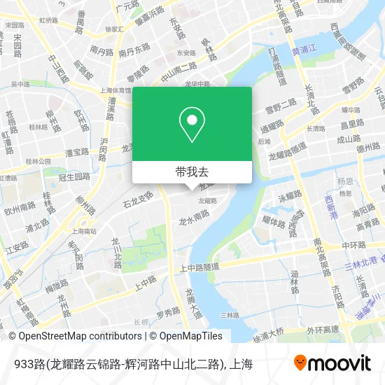 933路(龙耀路云锦路-辉河路中山北二路)地图