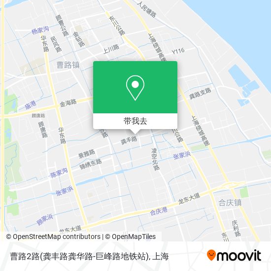 曹路2路(龚丰路龚华路-巨峰路地铁站)地图