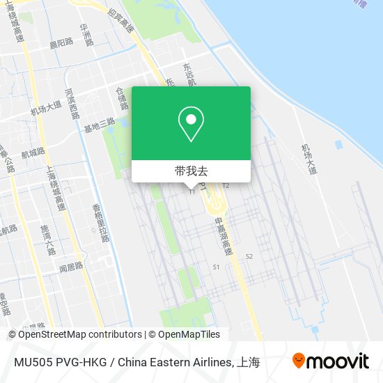 MU505 PVG-HKG / China Eastern Airlines地图