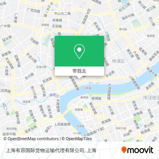 上海有容国际货物运输代理有限公司地图