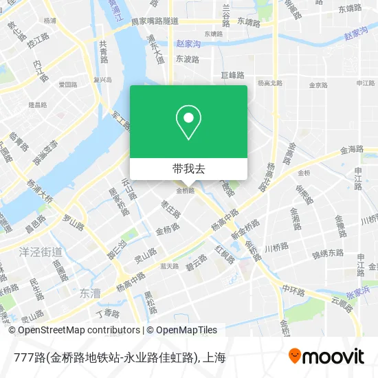 777路(金桥路地铁站-永业路佳虹路)地图