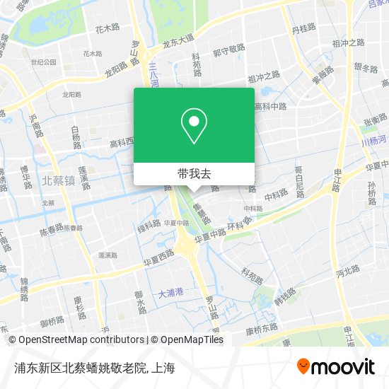 浦东新区北蔡蟠姚敬老院地图