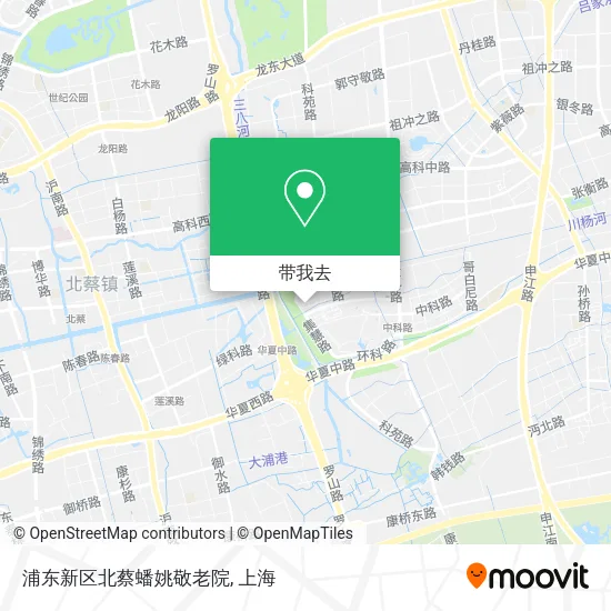 浦东新区北蔡蟠姚敬老院地图