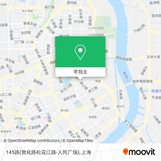 145路(敦化路松花江路-人民广场)地图