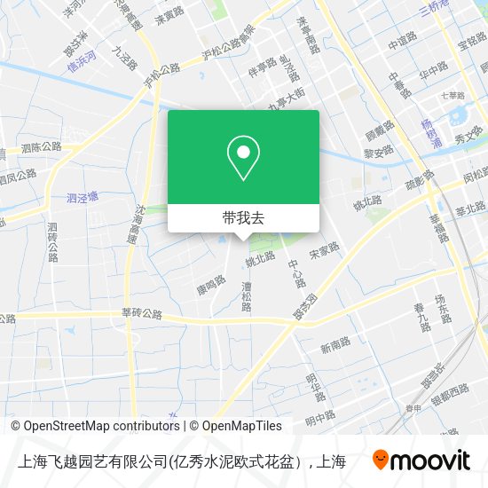 上海飞越园艺有限公司地图