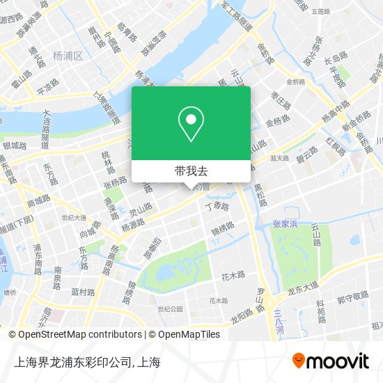 上海界龙浦东彩印公司地图