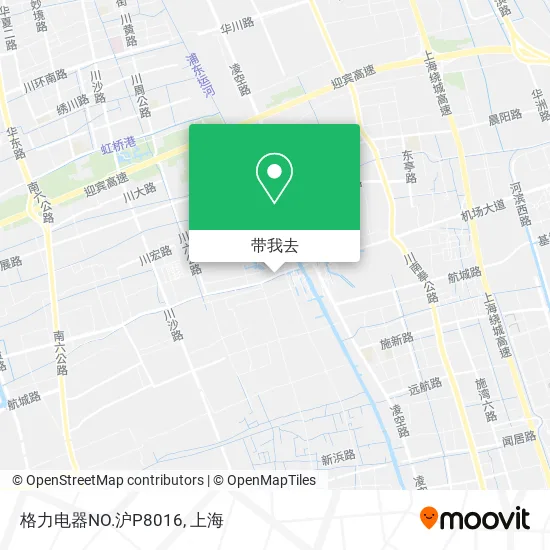 格力电器NO.沪P8016地图