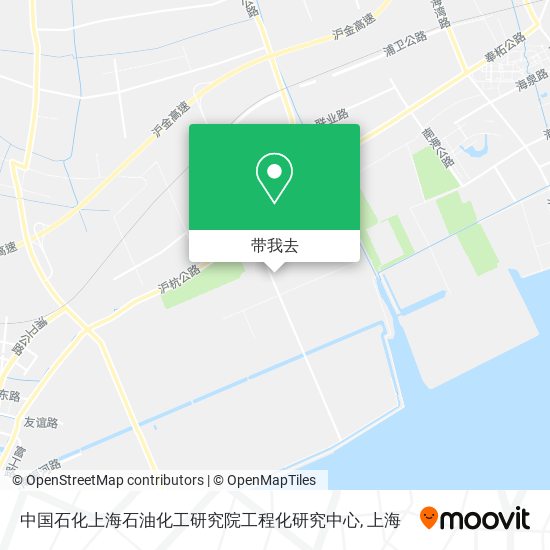 中国石化上海石油化工研究院工程化研究中心地图