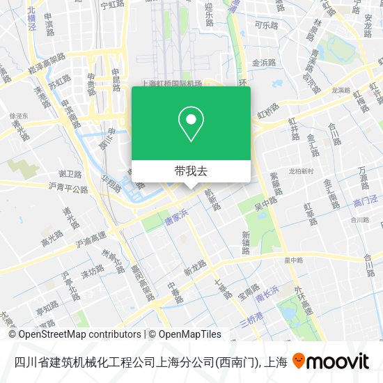 四川省建筑机械化工程公司上海分公司(西南门)地图