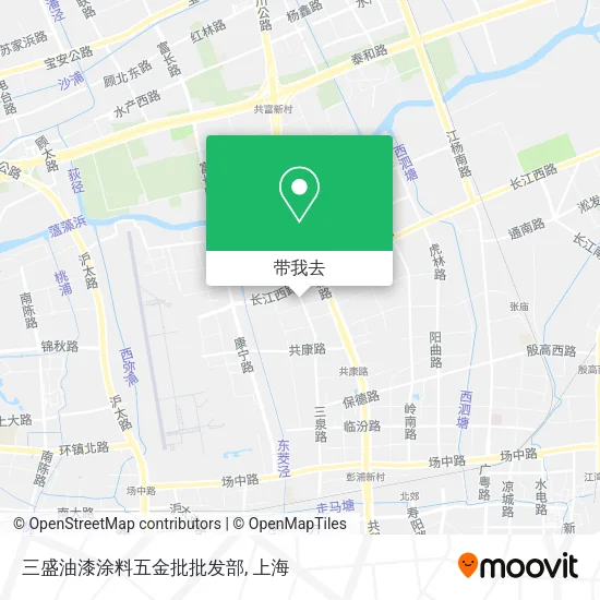 三盛油漆涂料五金批批发部地图